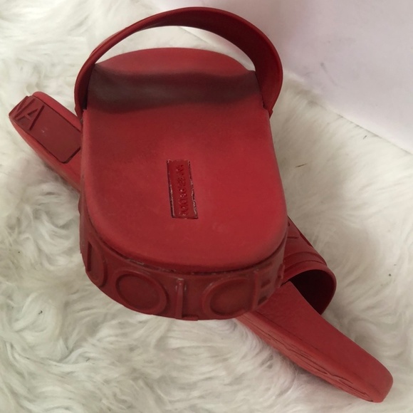 Dolce & Gabbana Men\'s Red Rubber Slides Size 42  / COA main image 7